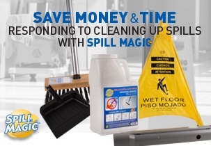 Save money and time responding to cleaning up spills with spill magic
